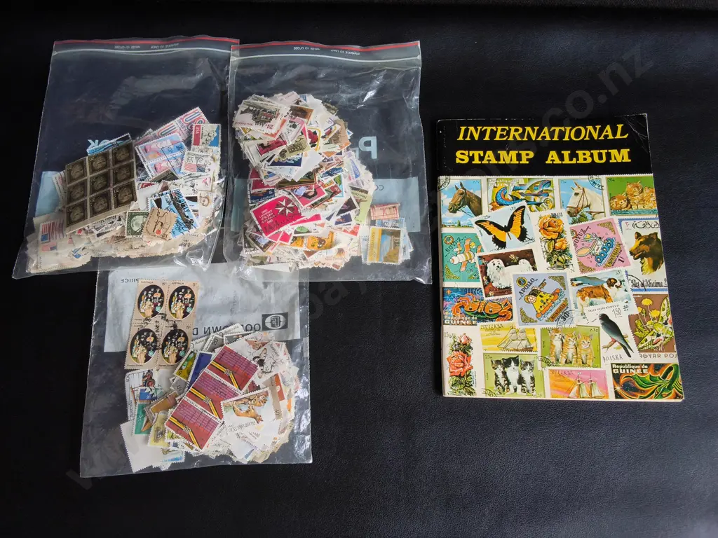 STAMP COLLECTIONS AND STAMP ALBUM Image 1++