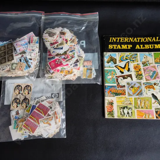 STAMP COLLECTIONS AND STAMP ALBUM
