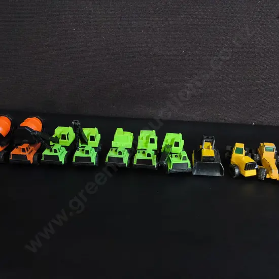 COLLECTION OF VINTAGE TONKA MICRO MACHINES CONSTRUCTION VEHICLE DIE CASTS