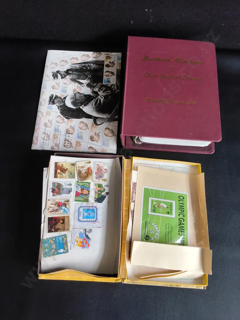 STAMP CATALOGUE, STAMP COLLECTION AND SOUVENIR SHEET Image 1++