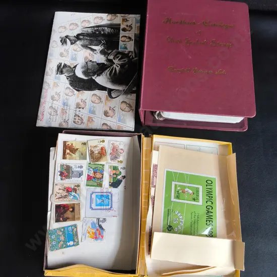 STAMP CATALOGUE, STAMP COLLECTION AND SOUVENIR SHEET