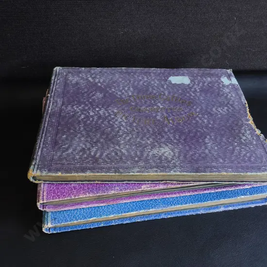 3 VINTAGE THREE CASTLES CIGARETTES PICTURE ALBUMS