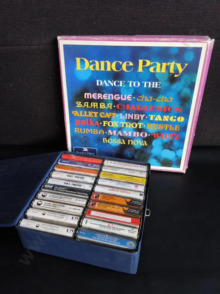 MIX OF CASSETTES AND VINTAGE RECORDS Image 1++