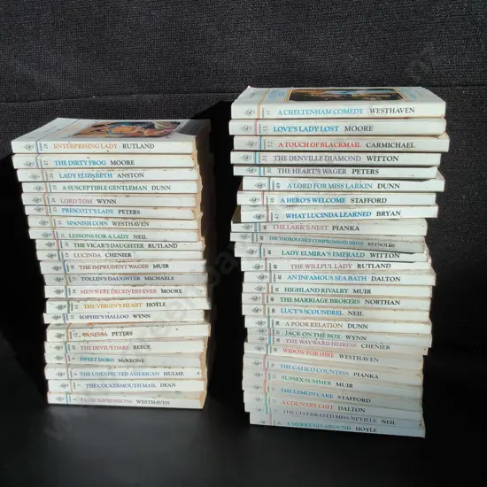 COLLECTION OF VINTAGE HARLEQUINN REGENCY ROMANCE NOVELS