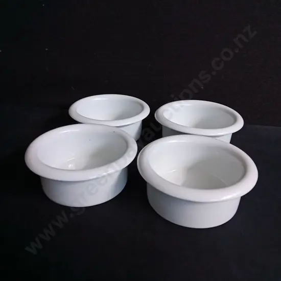 SET OF 4 CERAMIC RAMEKINS, DIA 13.5 CM