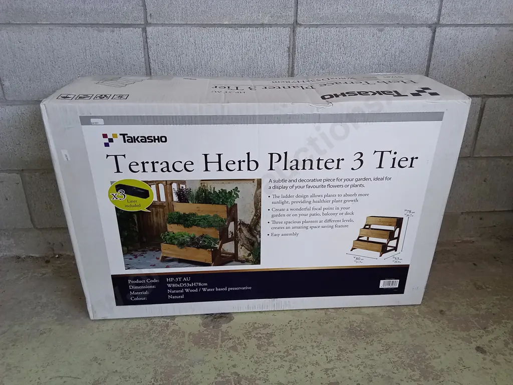 BRAND NEW TAKASHO TERRACE HERB PLANTER 3 TIER Image 1++