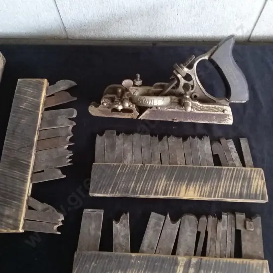 VINTAGE STANLEY COMBINATION PLANE SET WITH ORIGINAL BOX