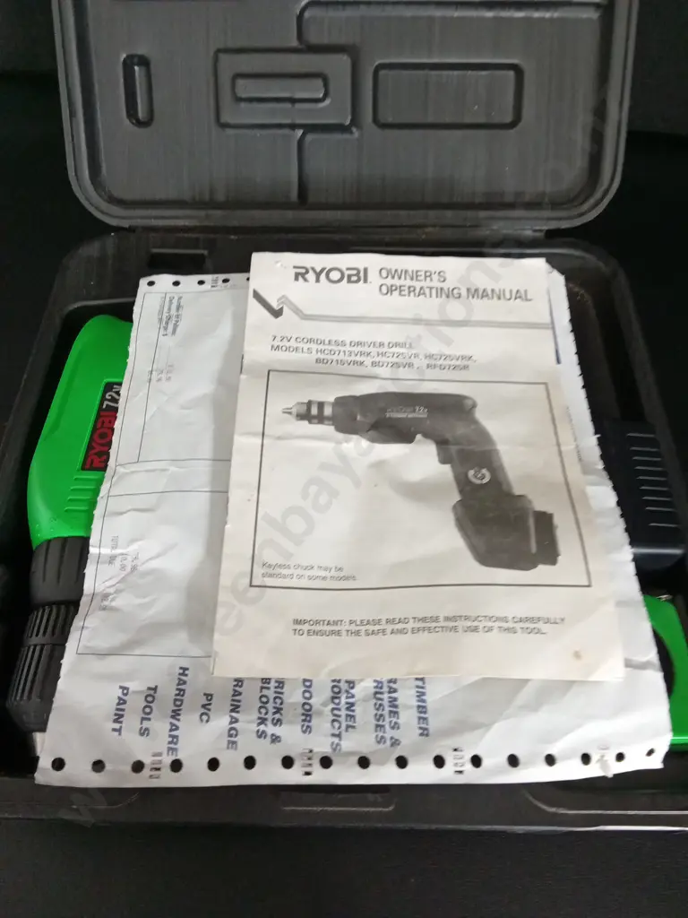 RYOBI CORDLESS DRIVER DRILL Image 1++