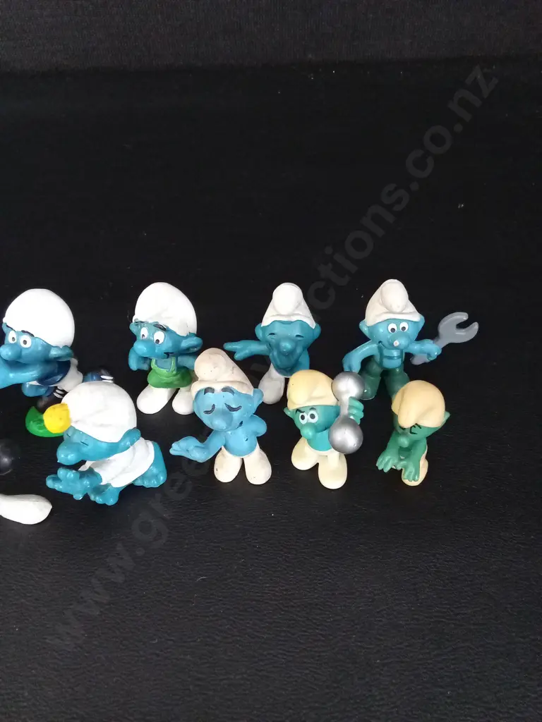 11 VINTAGE SMURFS TALLEST H4CM AND GANDALD H10CM Image 1++