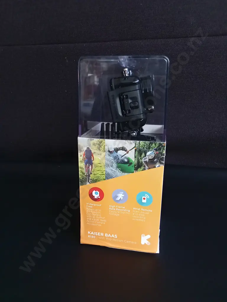 KAISER BAAS ACTION CAMERA, PACKAGED Image 1++