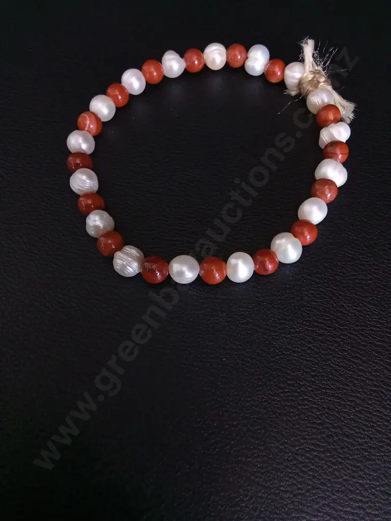 JASPER AND PEARL BRACELET Image 1++