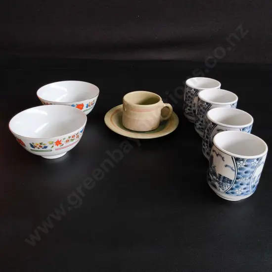 COLLECTION OF CERAMICS TALLEST H7CM