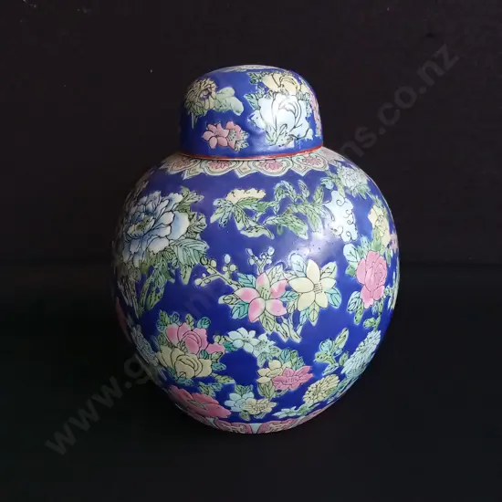 CHINESE GINGER JAR, H 19 CM