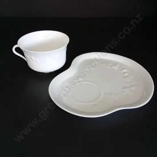 PHILIPPE DESHOULIERES PORCELAIN SNACK SET