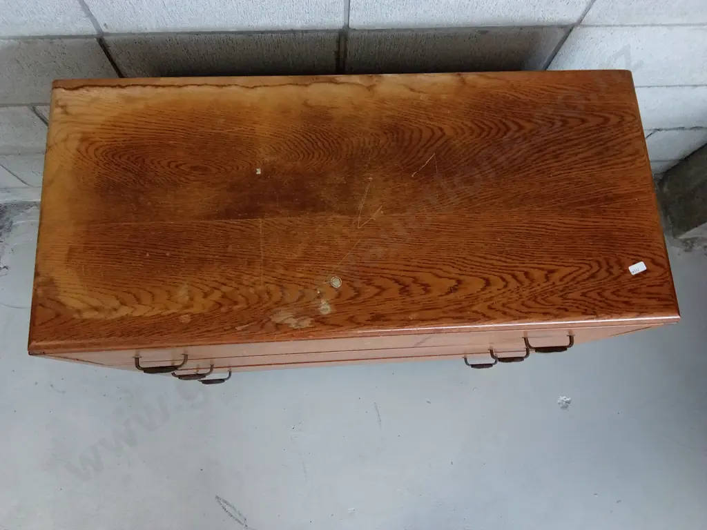 VINTAGE WOODEN DRAWERS, H 75CM X L 92CM X D 41CM Image 1++