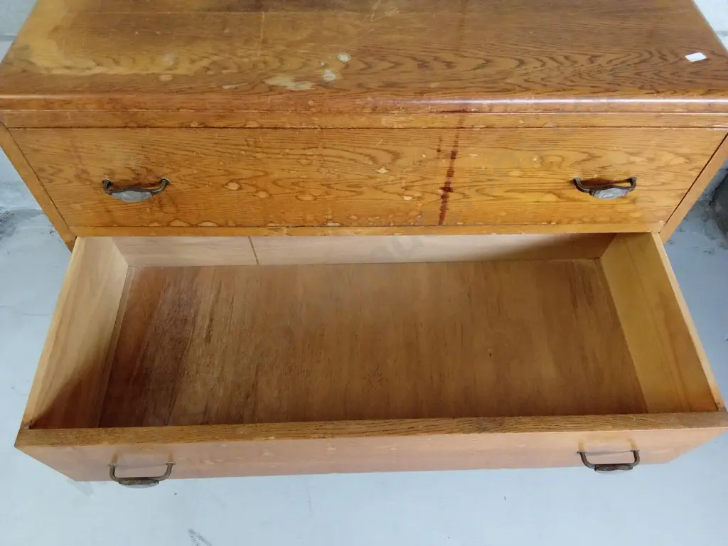 VINTAGE WOODEN DRAWERS, H 75CM X L 92CM X D 41CM Image 1++