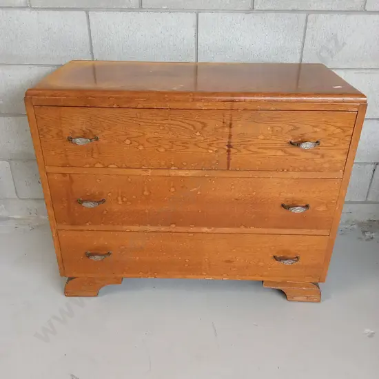 VINTAGE WOODEN DRAWERS, H 75CM X L 92CM X D 41CM
