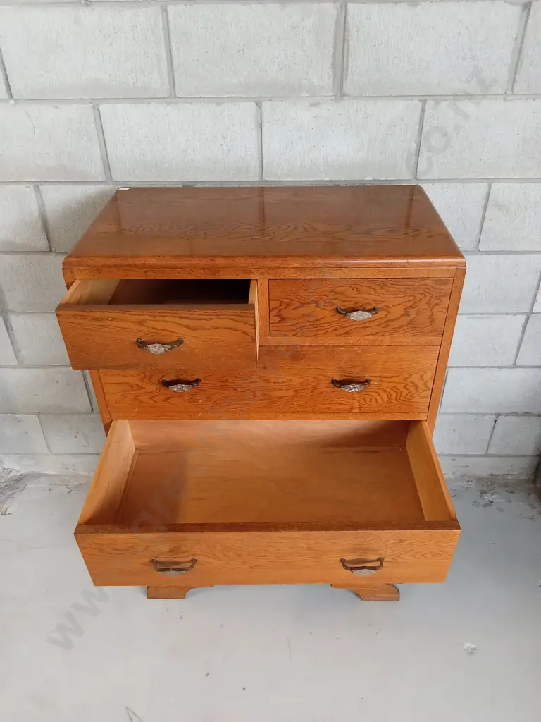 TALL SET OF DRAWERS, H 104CM X W 77CM X D 41CM Image 1++