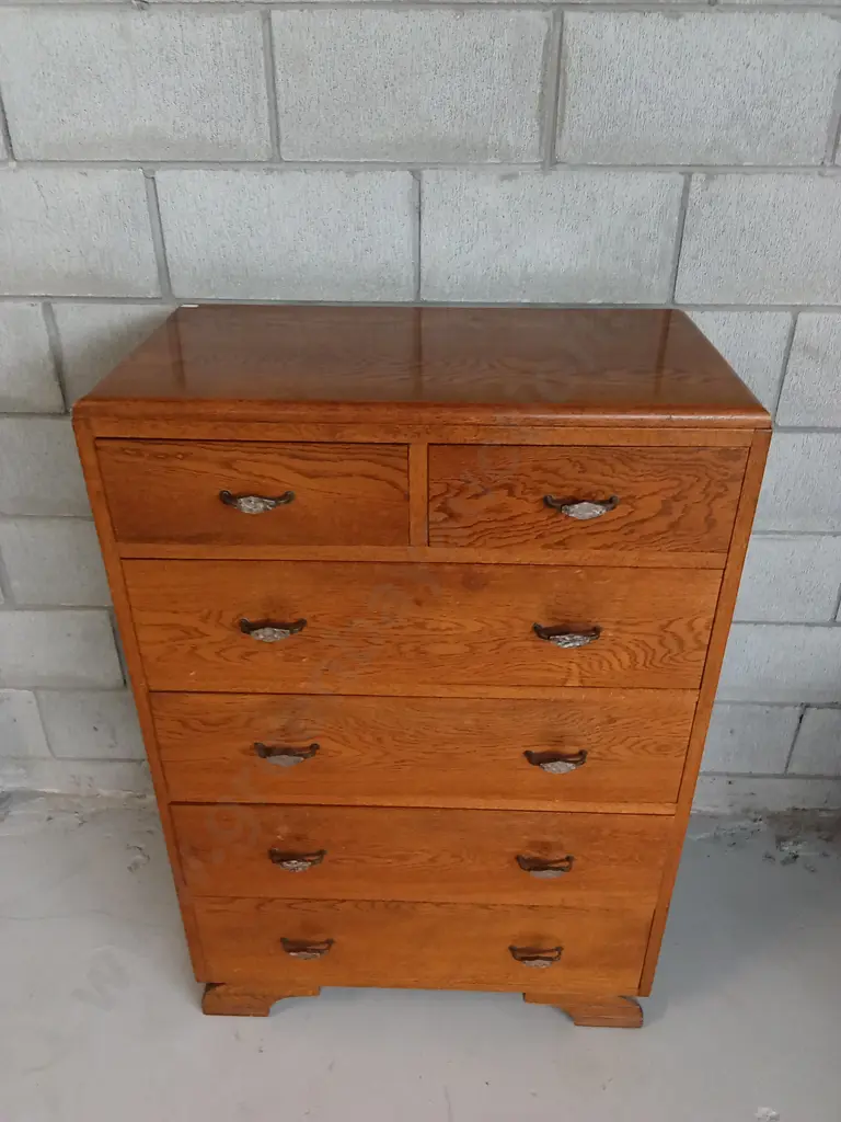 TALL SET OF DRAWERS, H 104CM X W 77CM X D 41CM Image 1++