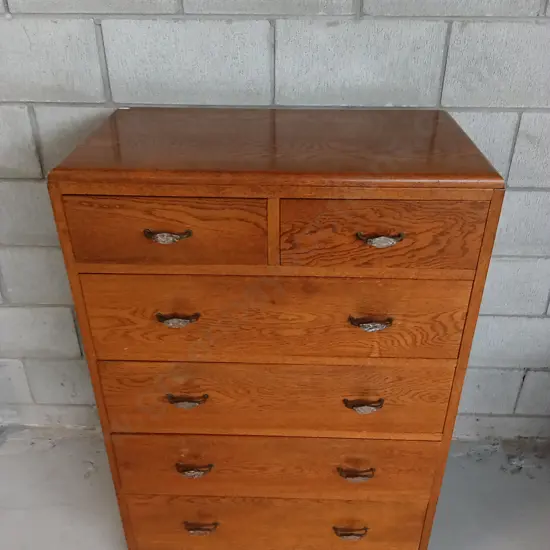 TALL SET OF DRAWERS, H 104CM X W 77CM X D 41CM