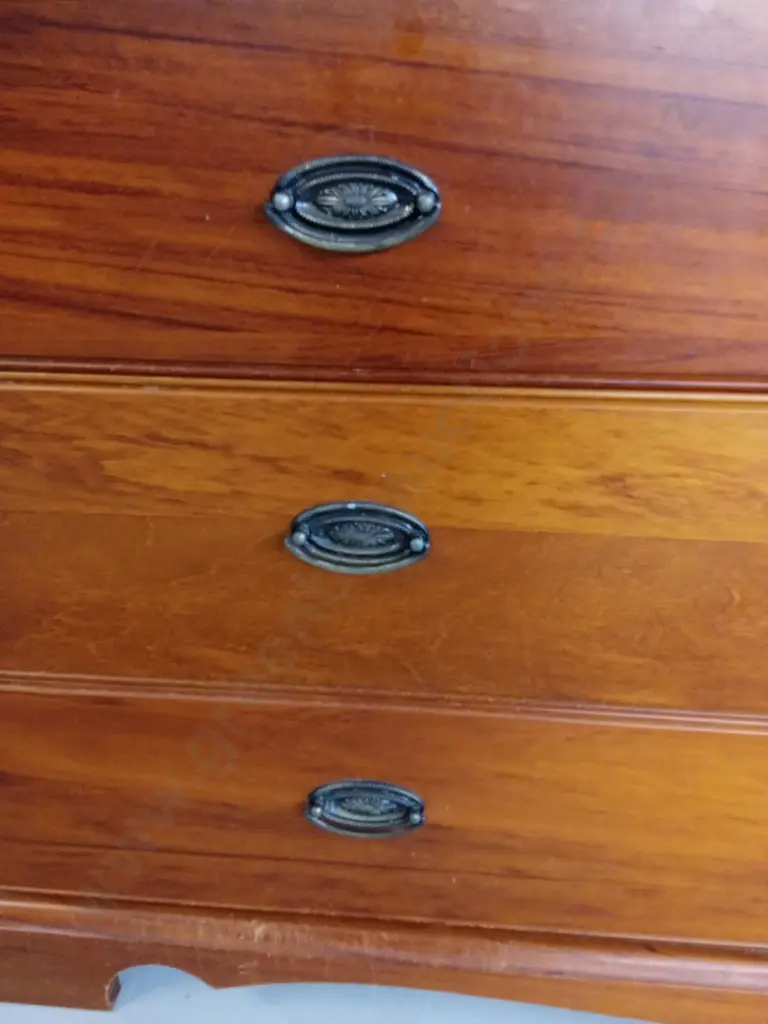 CLASSIC WOODEN 8 DRAWER LOWBOY, L 131CM X W 50CM X H 80CM Image 1++