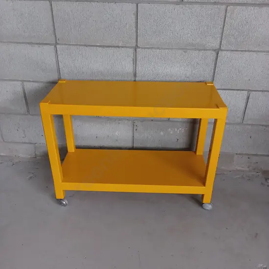YELLOW INDUSTRIAL STYLE MOBILE CART