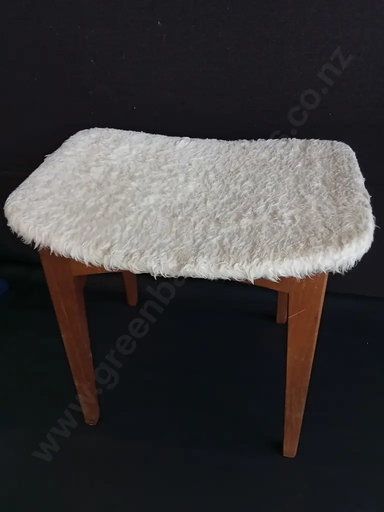 VINTAGE MID CENTURY MODERN FOOTSTOOL, H 45 CM Image 1++