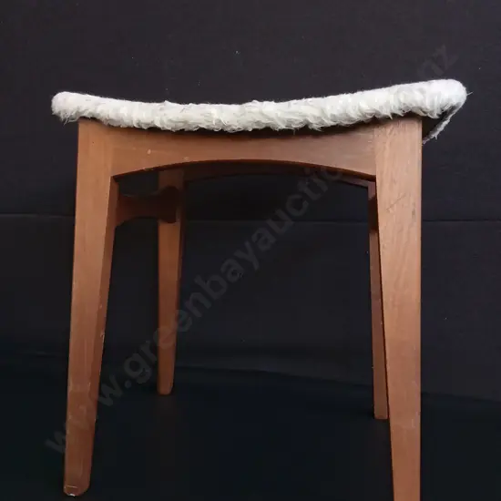 VINTAGE MID CENTURY MODERN FOOTSTOOL, H 45 CM
