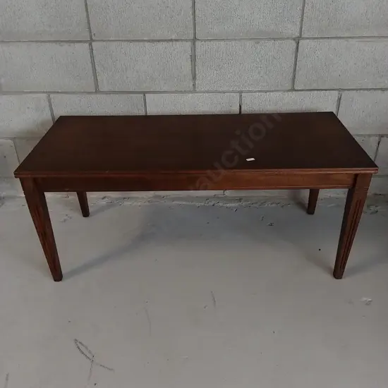 MID CENTURY MODERN WOODEN COFFEE TABLE, L 107CM X W 47CM X H 46CM