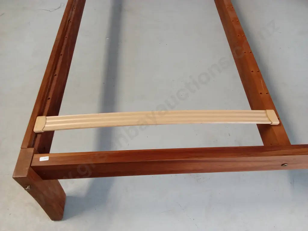 WOODEN BED FRAME AND MATTRESS, 167CM X 200CM Image 1++