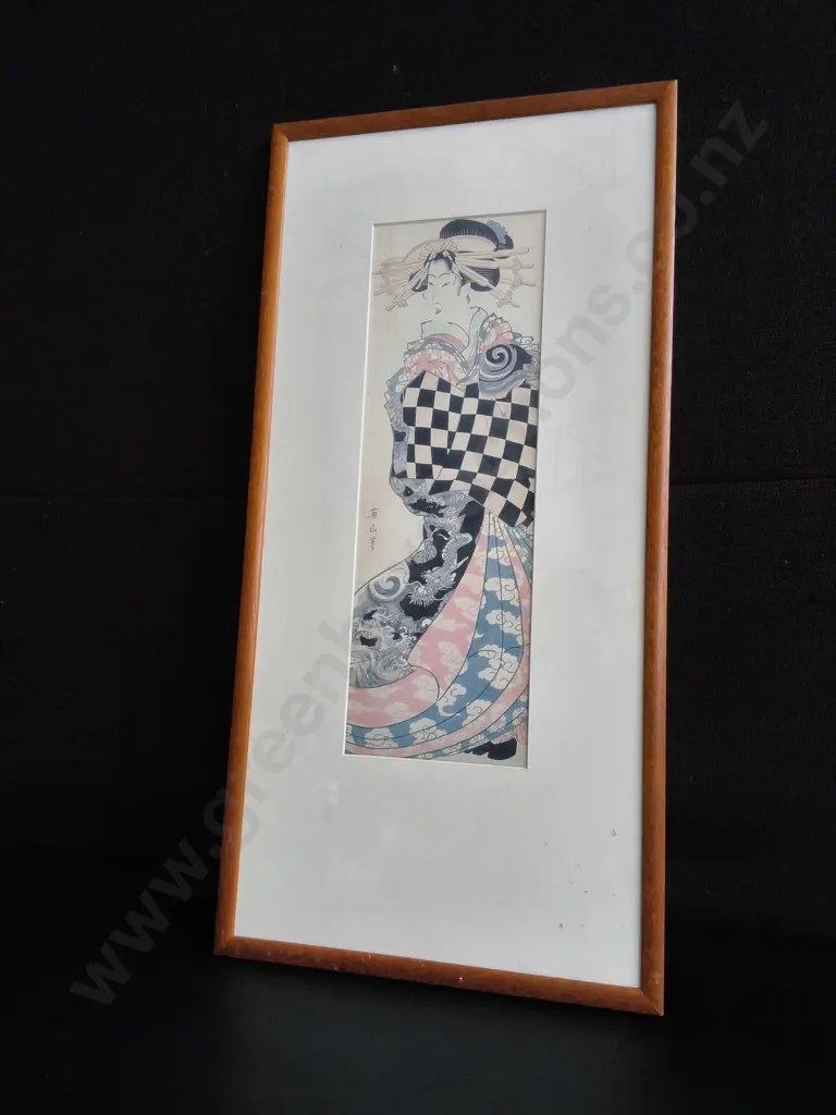 FRAMED JAPANESE PRINT, H 56 CM Image 1++