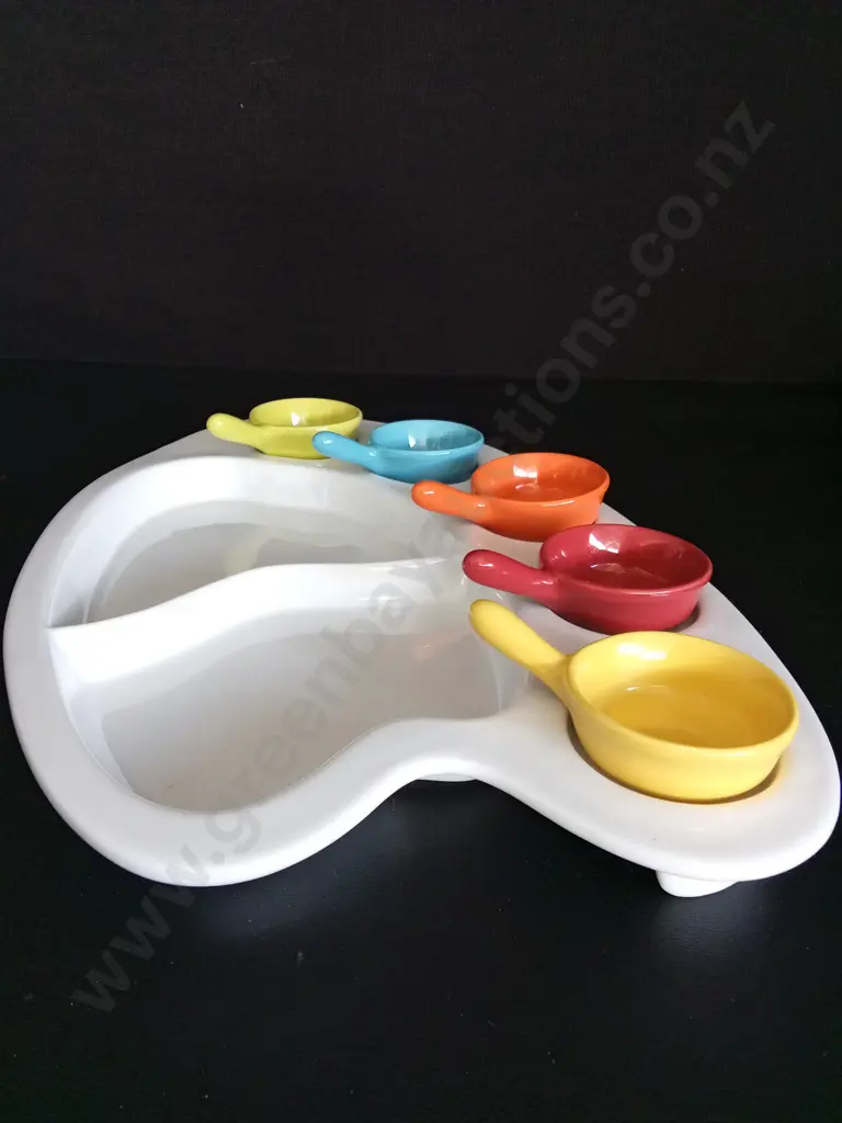 CERAMIC BRANDANI CHIP & DIP BOWL L42CM Image 1++