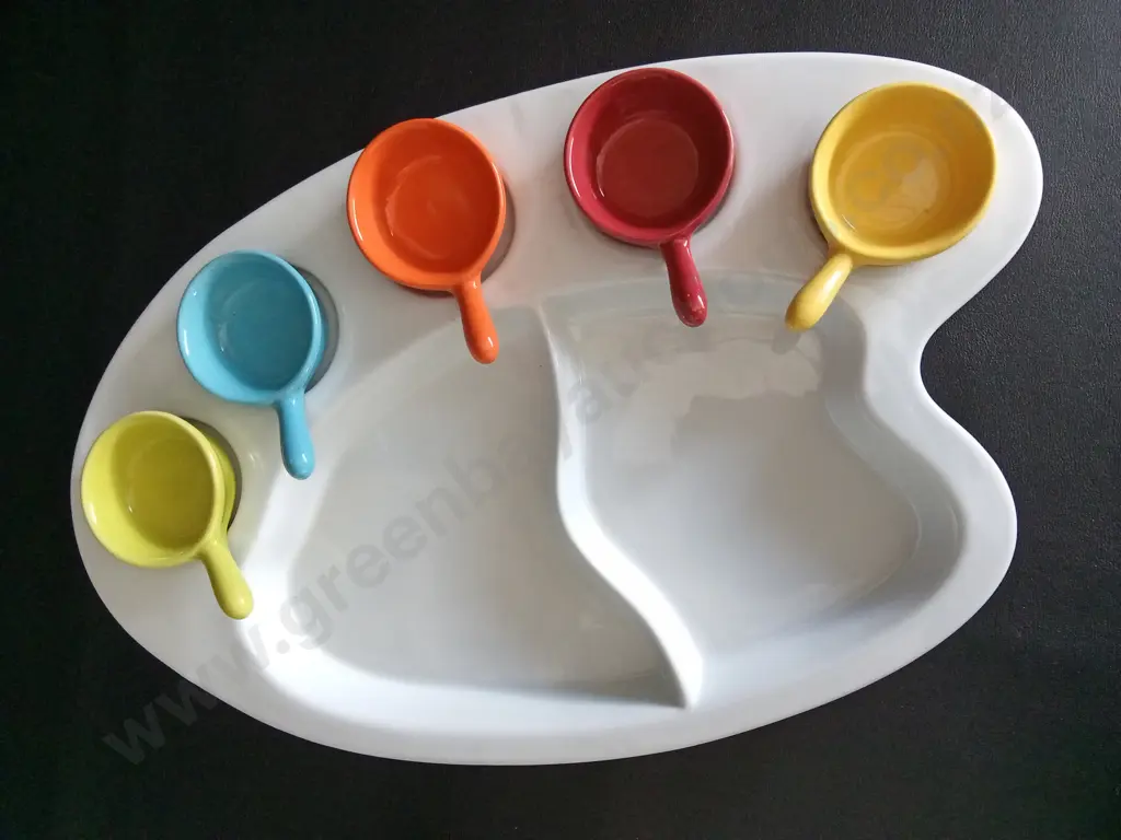 CERAMIC BRANDANI CHIP & DIP BOWL L42CM Image 1++