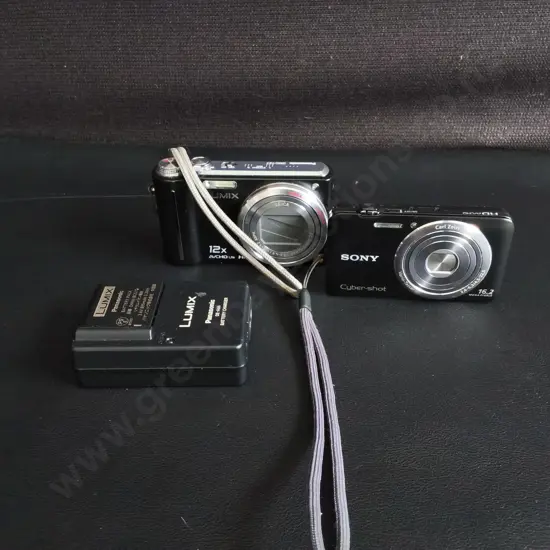 LUMIX AND SONY CYBERSHOT DIGITAL CAMERAS, UNTESTED