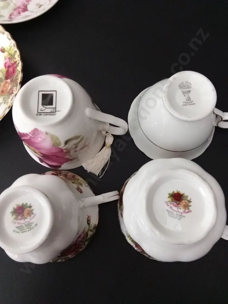 7 CUP AND SAUCER SETS INCLUDING ROYAL ALBERT AND WILLIAM JAMES Image 1++