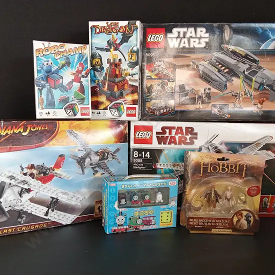 5 BOXES OF LEGO OPENED AND 2 OTHER TOYS