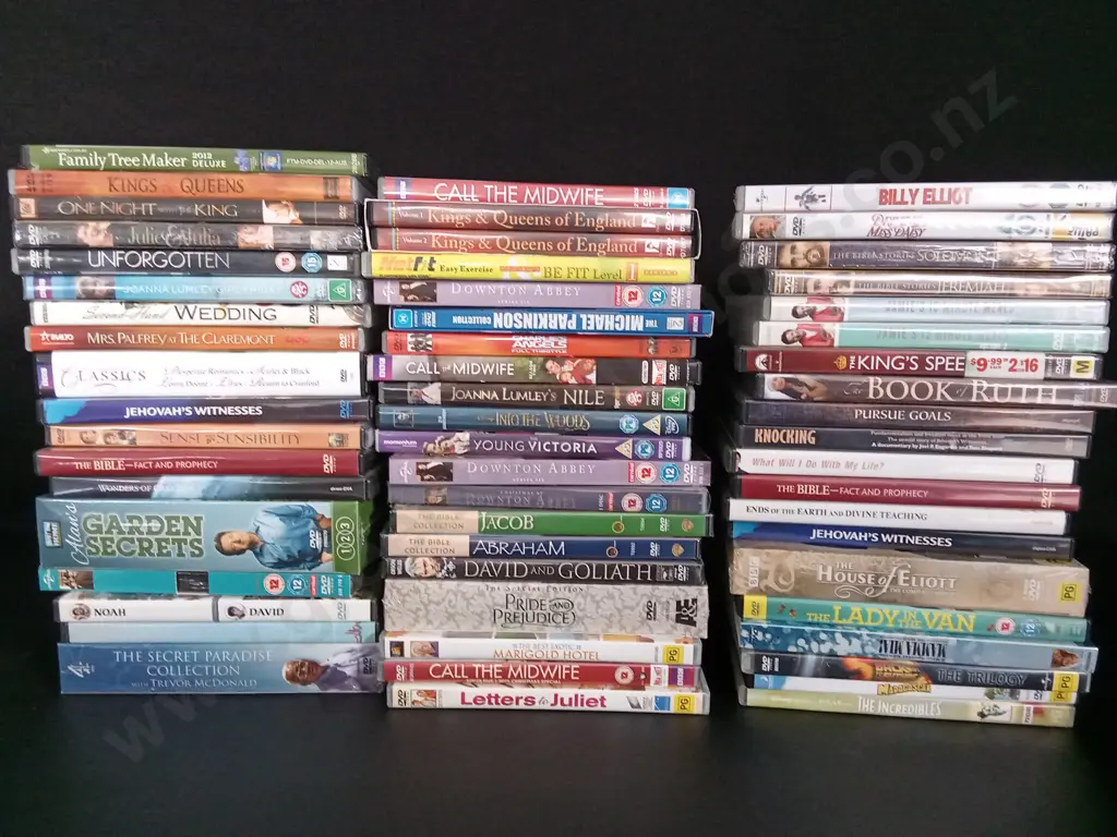 BOX OF DVDS Image 1++