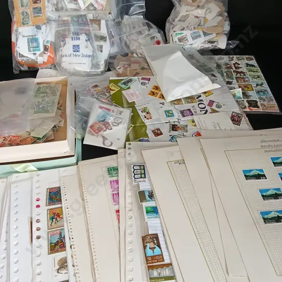 BOX OF VINTAGE STAMPS