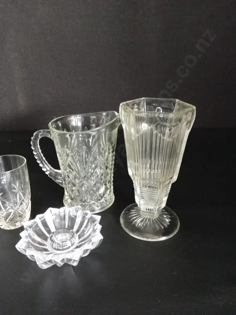 12 GLASS ITEMS TALLEST H17CM Image 1++