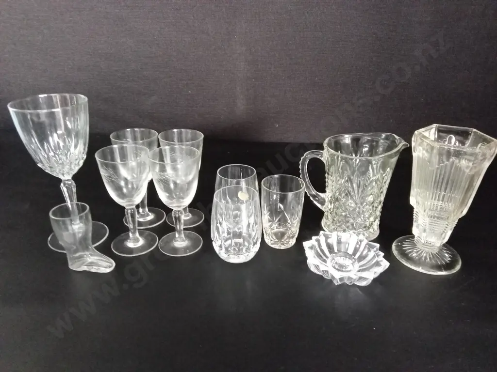 12 GLASS ITEMS TALLEST H17CM Image 1++