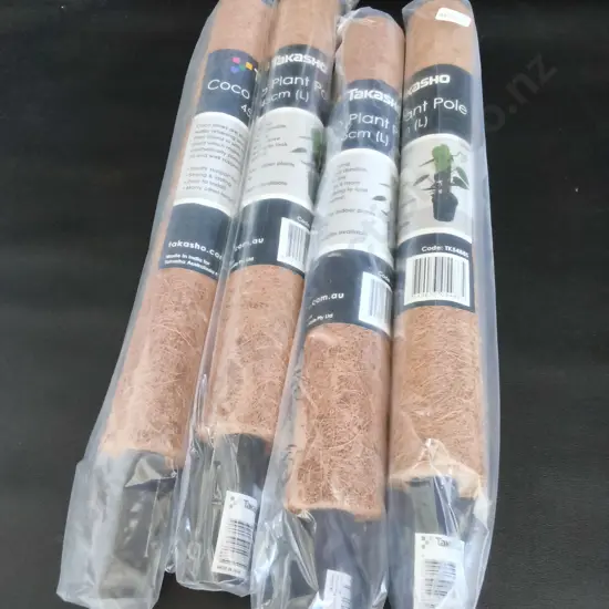 4 BRAND NEW TAKASHO COCO PLANT POLES 45CM