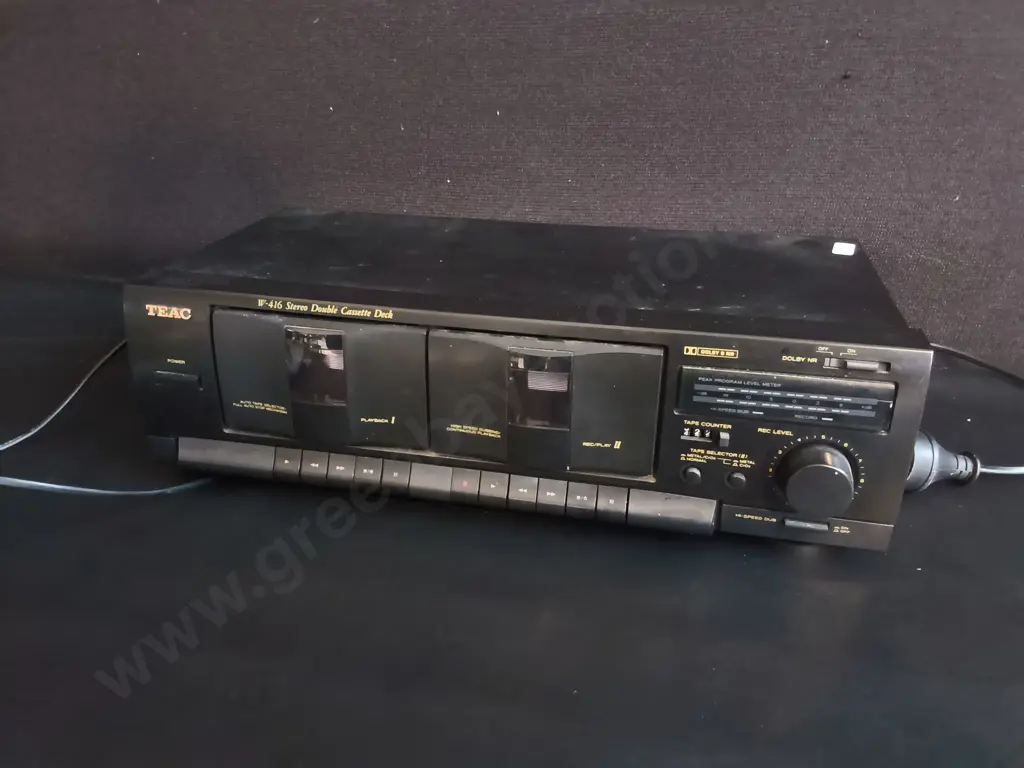 VINTAGE TEAC W-416 DOUBLE CASSETTE DECK Image 1++