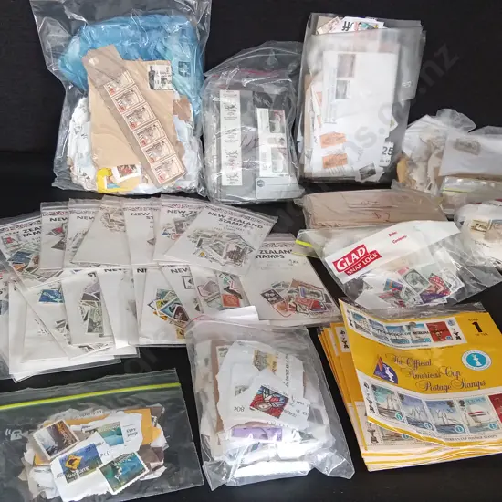 BOX OF VINTAGE STAMPS