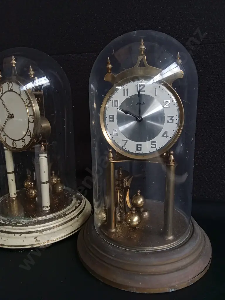COLLECTION OF VINTAGE MANTEL AND ANNIVERSARY CLOCKS, 5 PIECES, TALLEST H 30 CM Image 1++