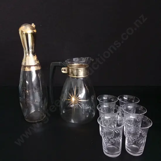 8 GLASS ITEMS TALLEST H30CM