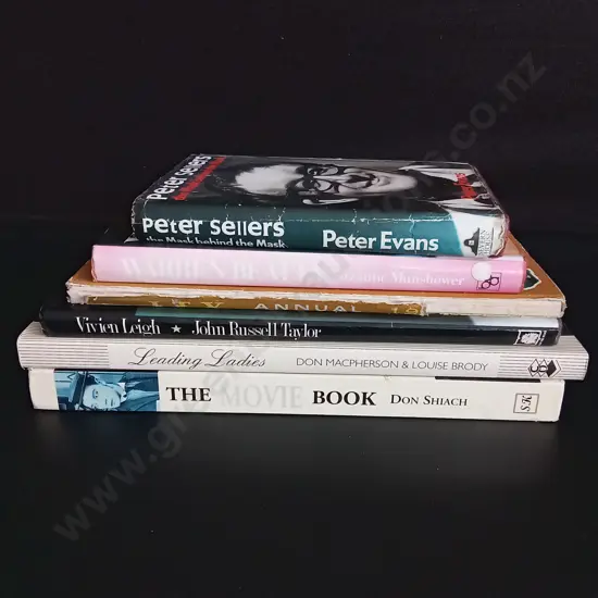 6 BOOKS ON MOVIES AND OLD HOLLYWOOD STARS