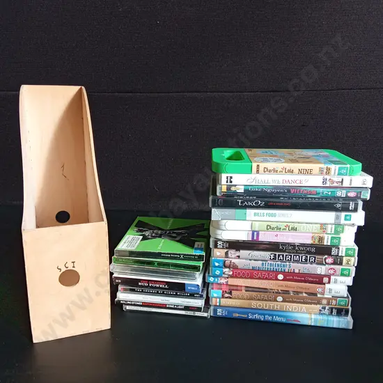 CDS, DVDS AND A MAGAZINE FILE
