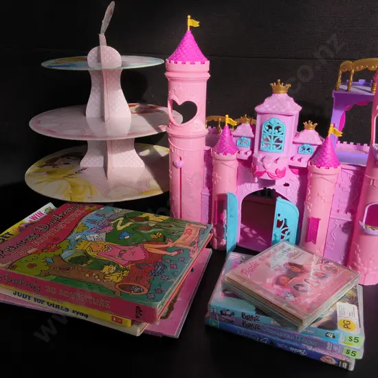 MIX OF TOYS, BOOKS, DVDS, ETC