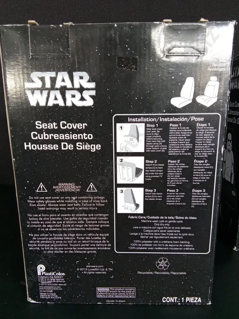 PAIR OF STAR WARS SEAT COVERS Image 1++