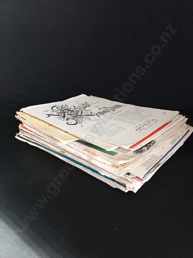 STACK OF SHEET MUSIC Image 1++